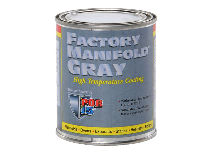 Por-15 Factory Manifold Gray (high Temp Coating), 8 Oz