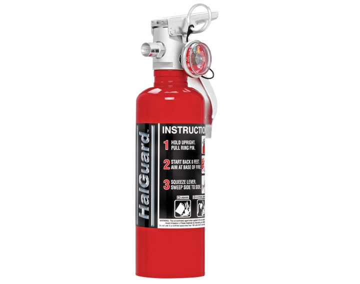 Halguard 1.4 Lb. Clean Agent Fire Extinguisher, Red