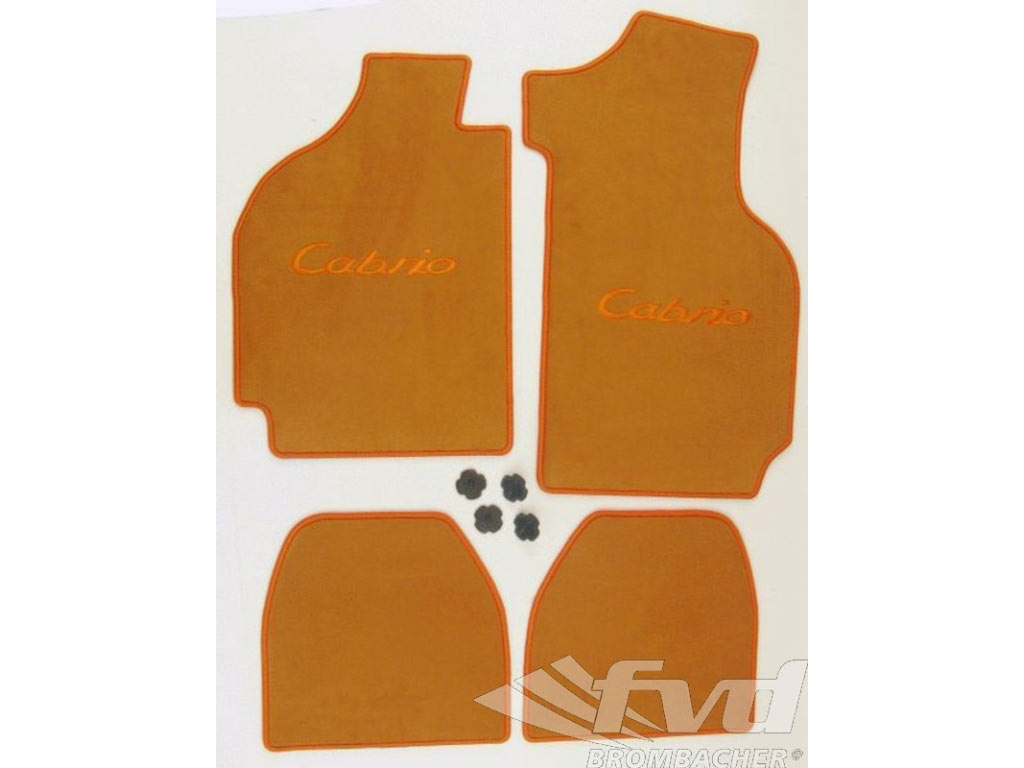 Floor Mat Set (4pc.) Color Safran, Stiching And Logo Cabrio In ...