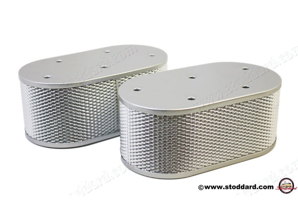 Performance Air Filters (pair) For Solex 40 For 356 Super 90 Sc...