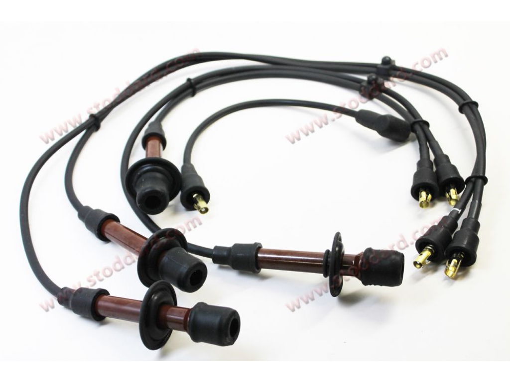 Ignition Wire Set For 356 And 912 With Long, Straight Brown Con...
