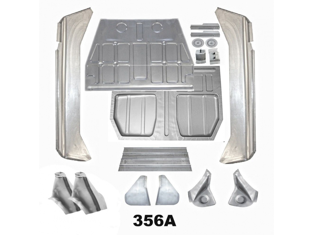 Complete Floor Pan Kit For 356a Includes Pans, Closing Panels, ...
