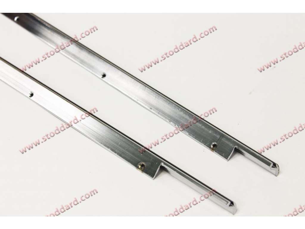 Chrome Door Trim Set (left And Right) For 356 Cabriolet (1955),...