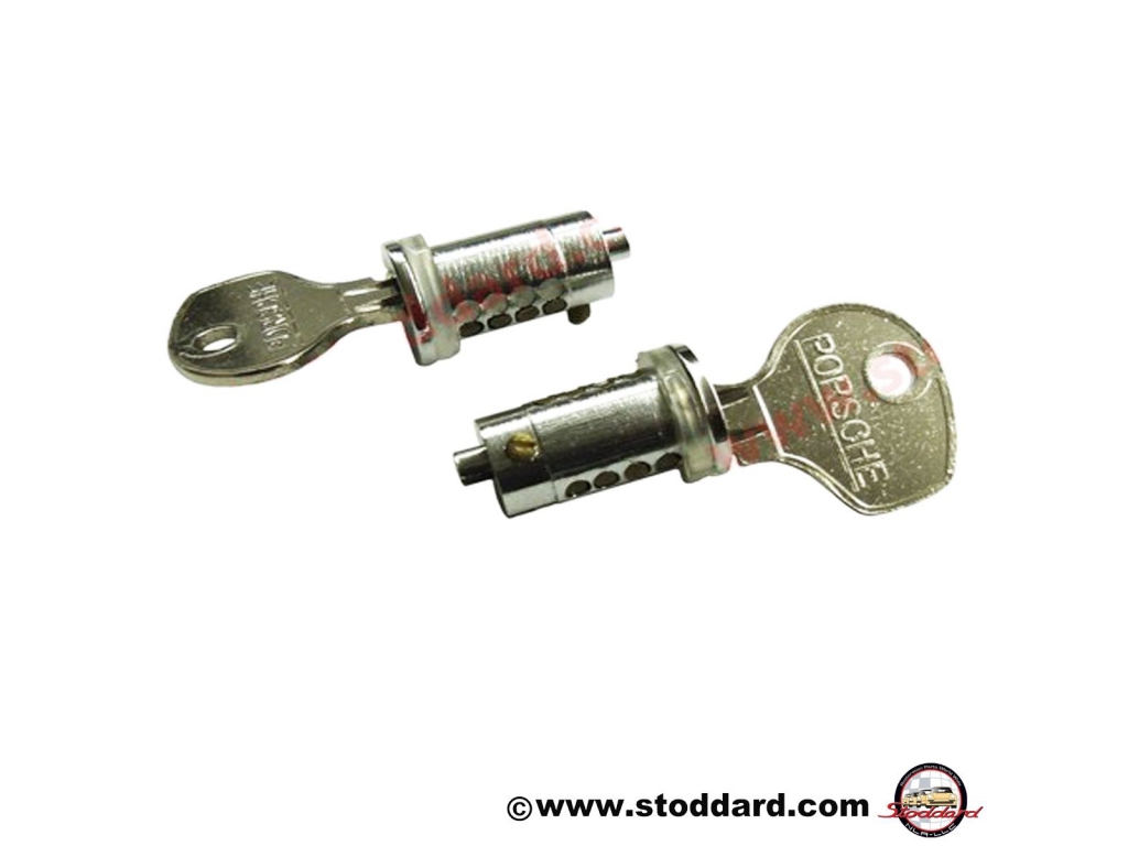 Lock Cylinder Set With Keys. Left And Right.