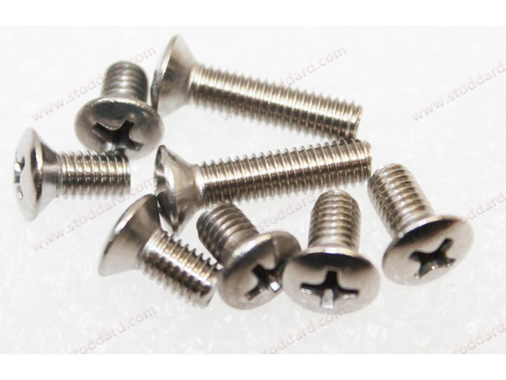Stainless Steel Windshield Frame Screw Set, Attaches Frame To P...