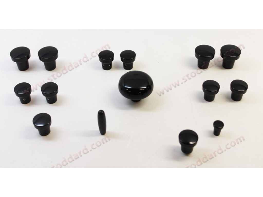 Complete Black Dash Knob Set