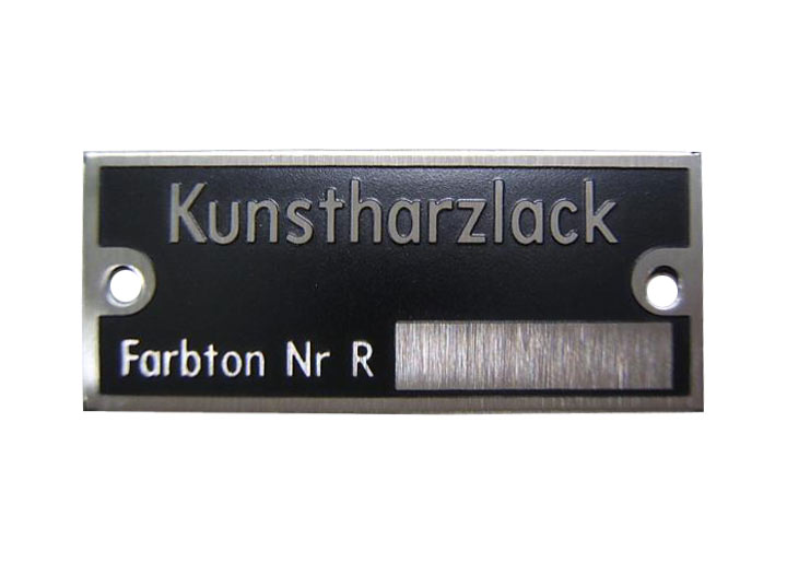 thumbnail image 2 of Porsche 356 / 356A European Reutter Coachbuilder Badge - 644.723.003.01 (64472300301) | Front Left Placement 2 of 3