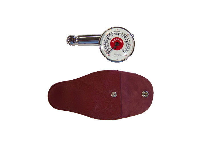 Reproduction Messko Tire Gauge, Red Pouch