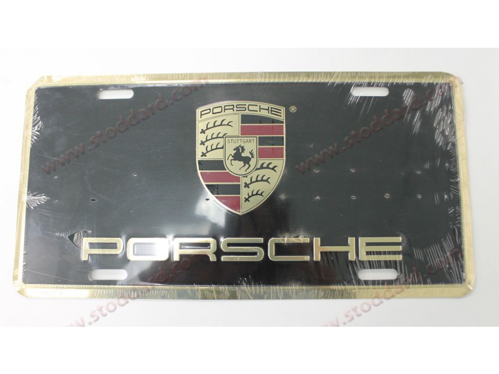 Discontinued - Porsche Crest License Plate. Porsche Boutique It...