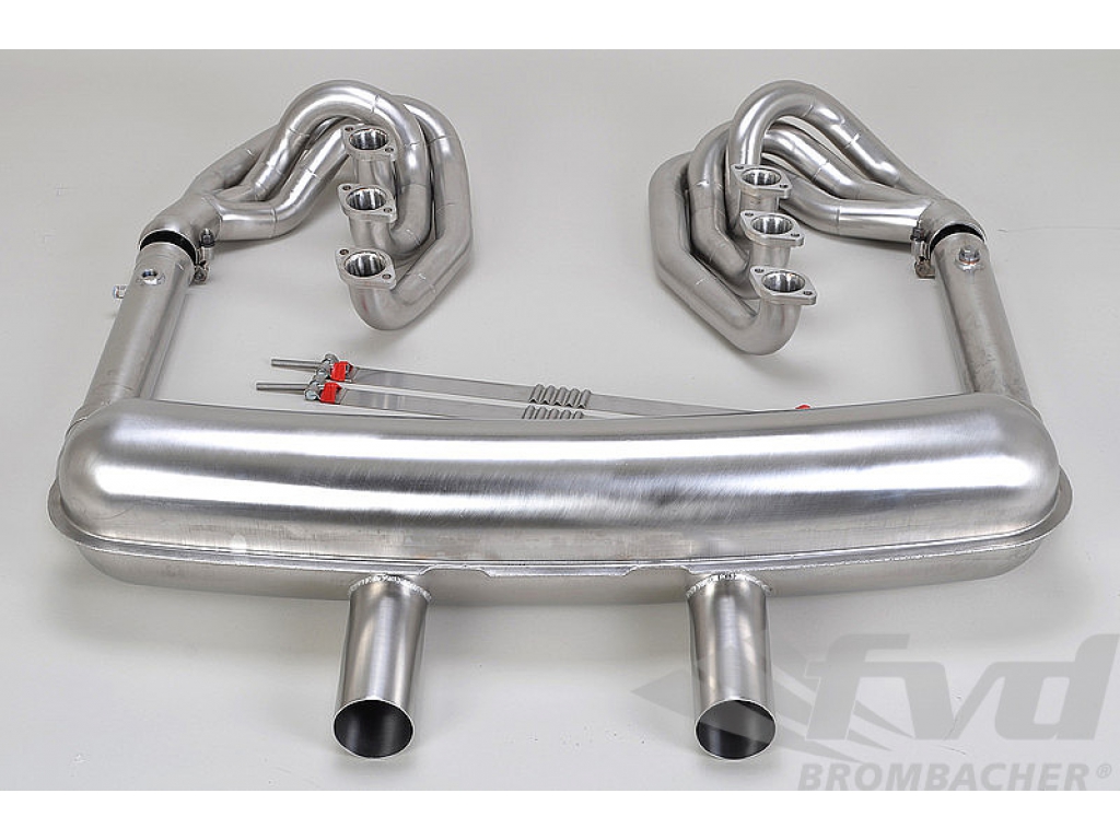 Brombacher Exhaust System 911 74-83 - Race - Without Heat - Byp...