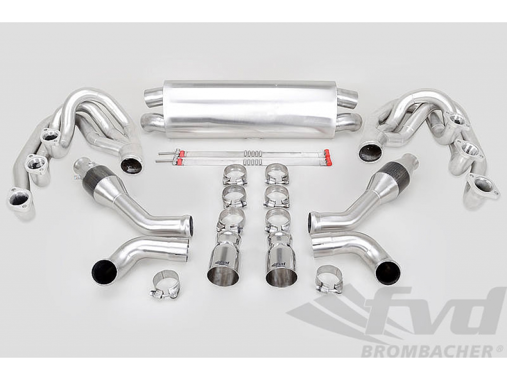 Exhaust System 964 - Race - 100 Cell Catalytics - Dual Outlet -...