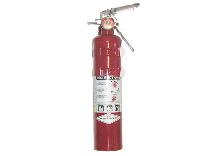 Halon 2.5 Lb Steel Red Canister Fire Extinguisher