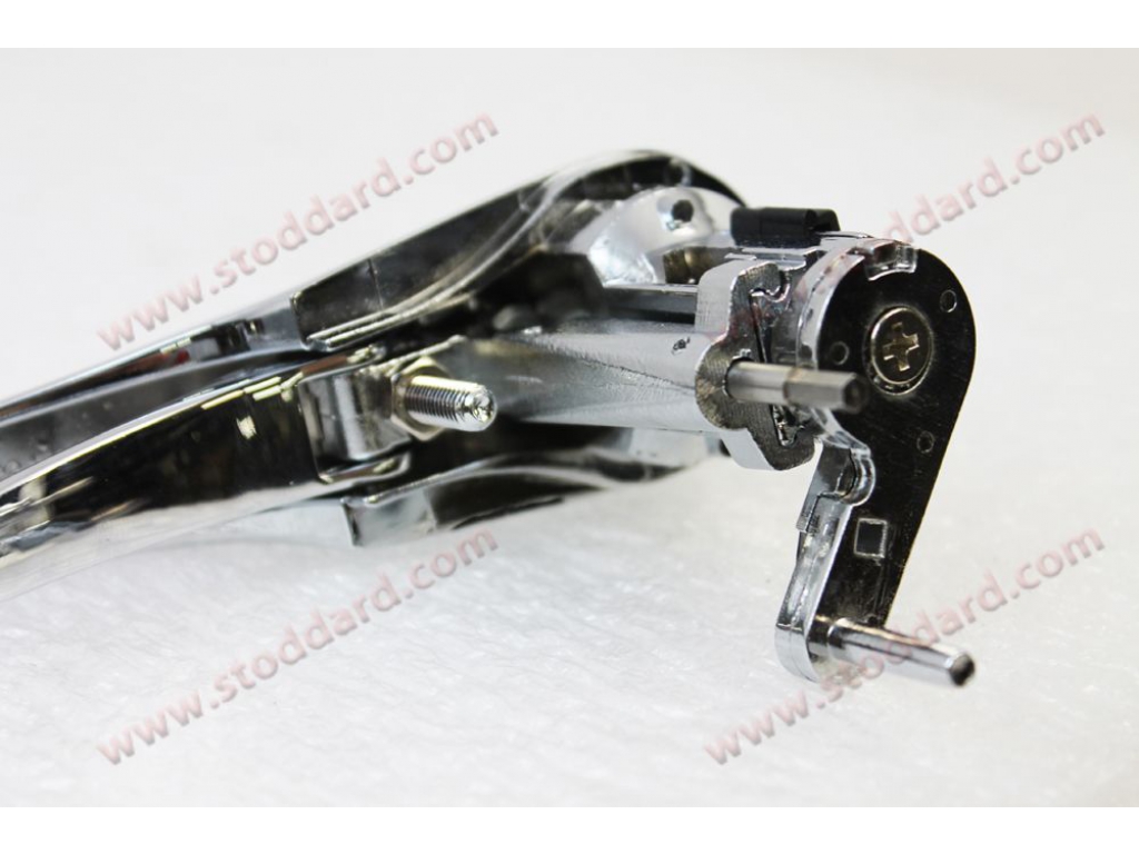 Door Handle Set, Left And Right, Chrome With Lock Cylinder And ...