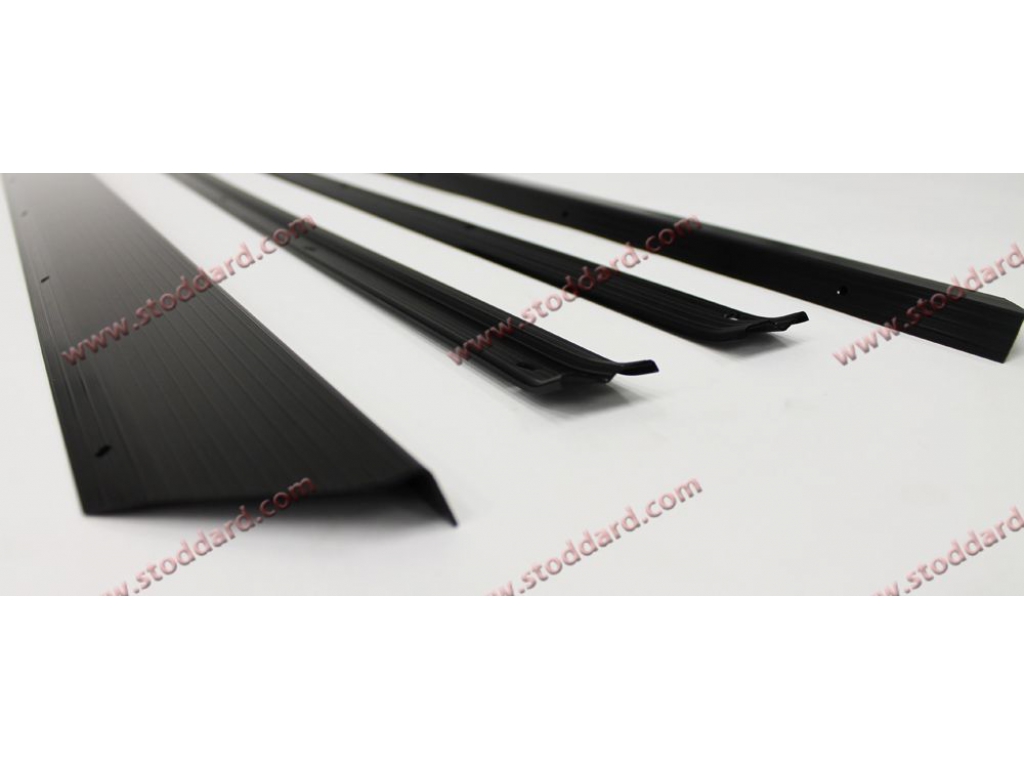 Black Anodized Aluminum Threshold Sill Plate Set