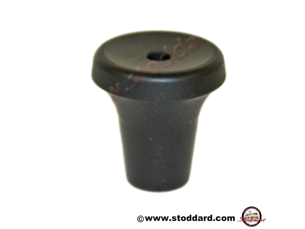 Mid Sized Dash Knob, Satin Finish With Hole For Insert Pin.