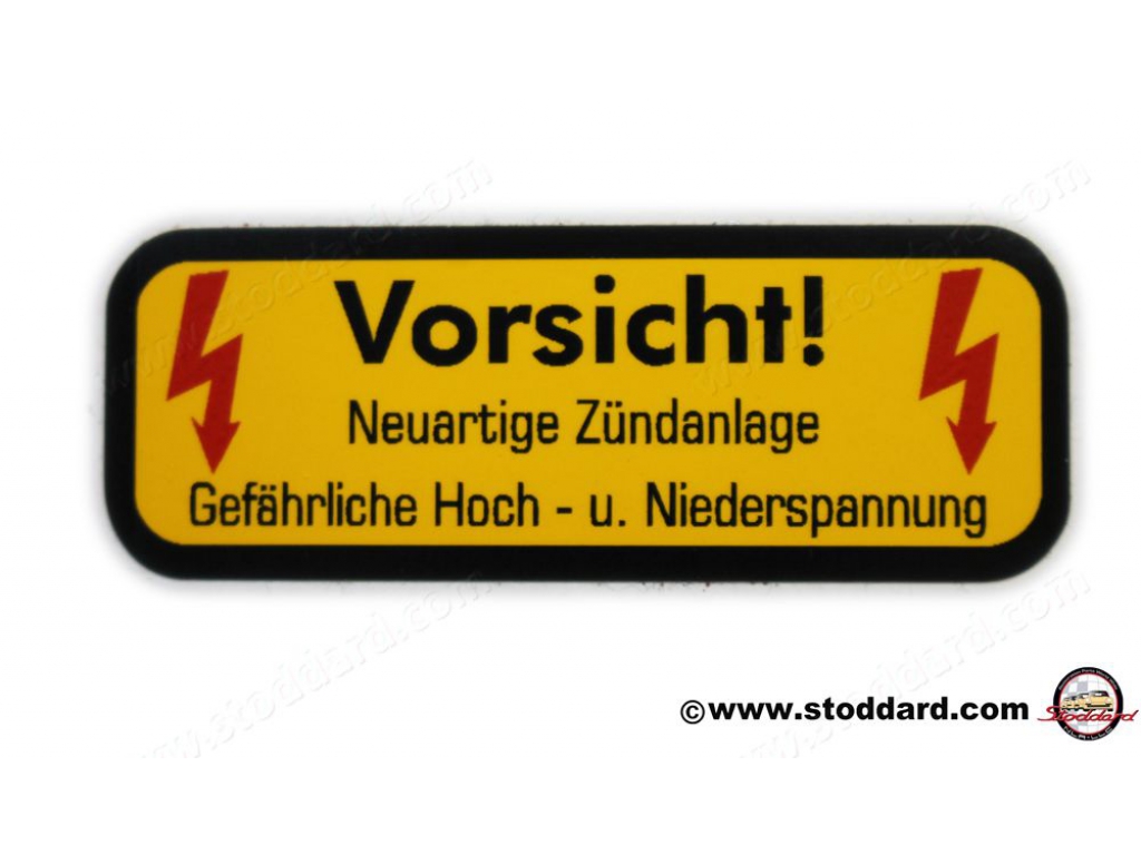 Vorsicht Decal For Cdi Box For 911 1969-1977 90160270210