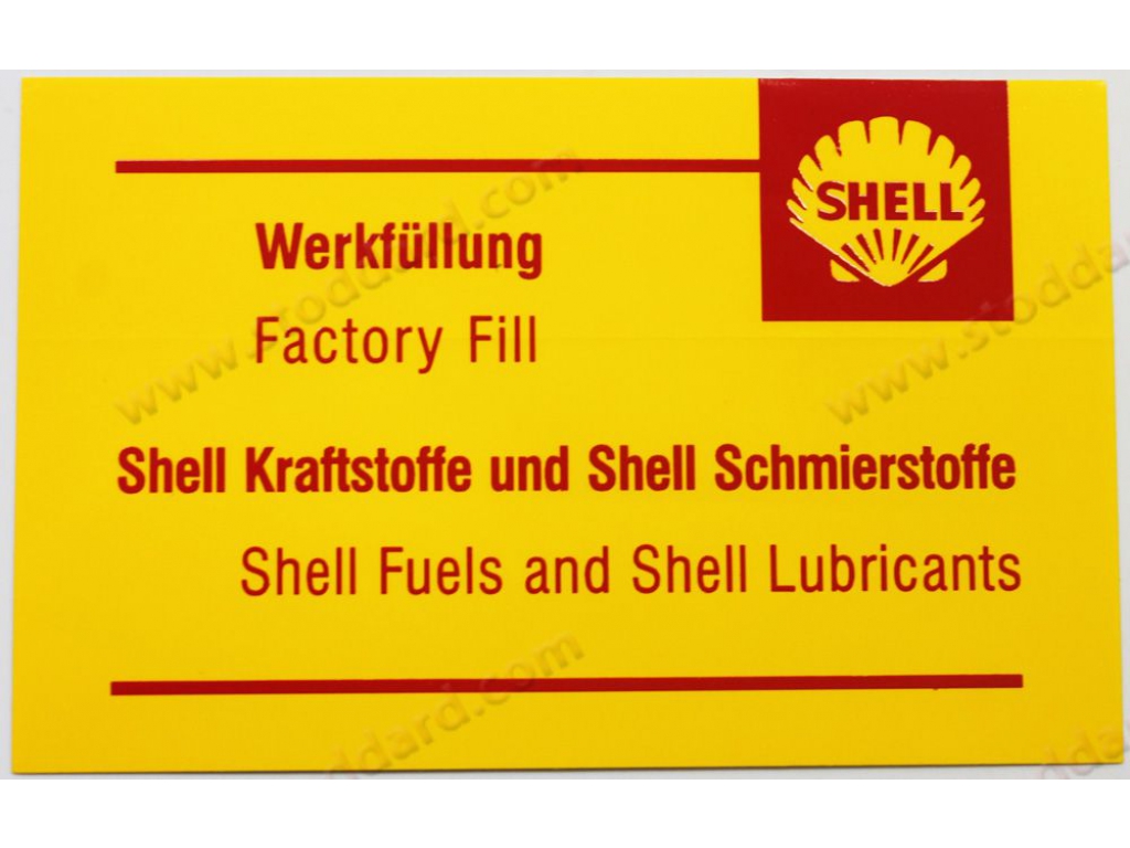 Shell Air Cleaner Decal Replaces 91170100155