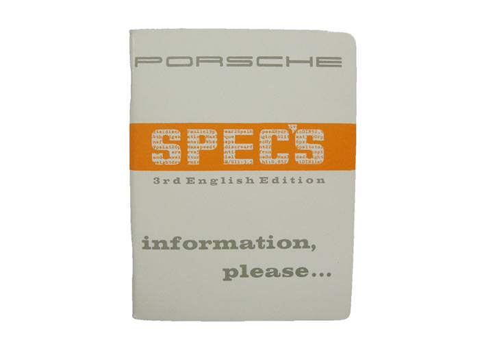 Technical Specifications Book For 356 1950-1964