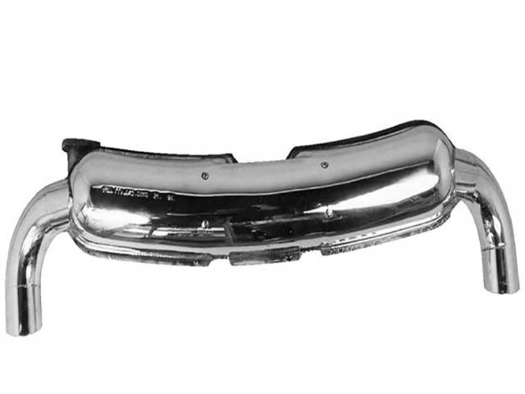 Muffler 911 1975-89 - Sport - Stainless Steel - 1 In X 2 Out - ...