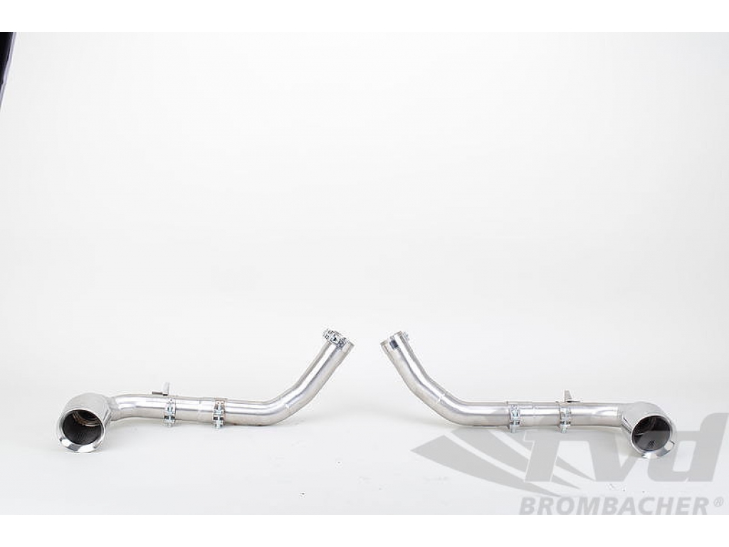 Center Exit Tips Gt3 Look (2x100mm) For OEM Muffler