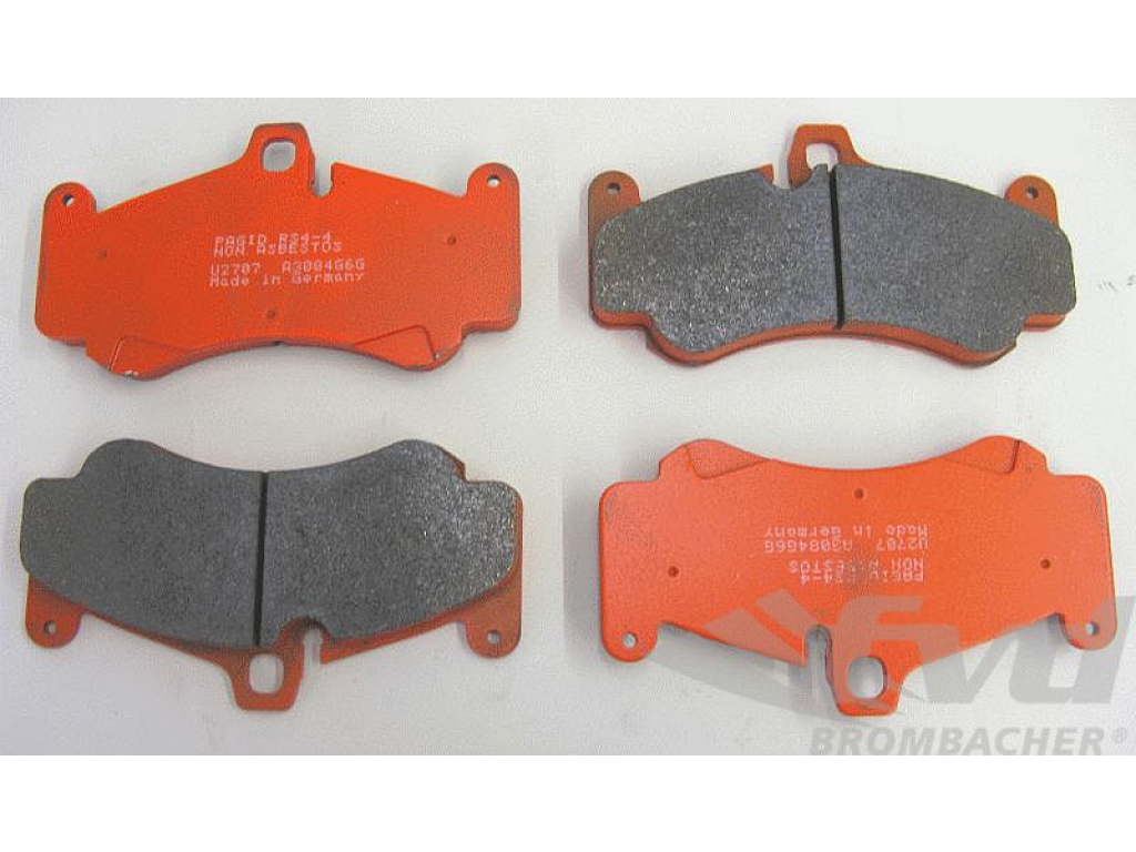 Pagid Racing Brake Pads - Orange For 6- Piston Brake System