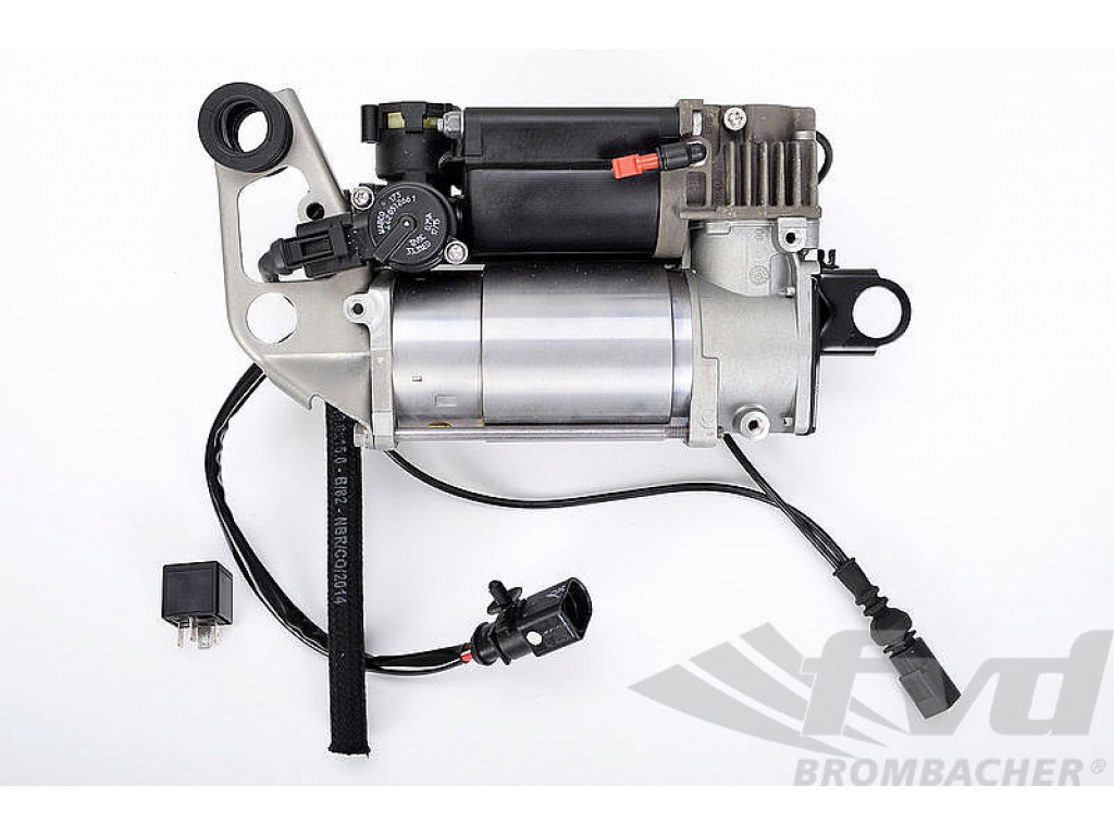 FOR PORSCHE: 95535890105, 955 358 901 05 - READY TO SHIP - (COMPRESSOR 955  FOR AIR SUSPENSION WITH LEVEL CONTROL AND HEIGHT ASJUSTMENT (PASM))