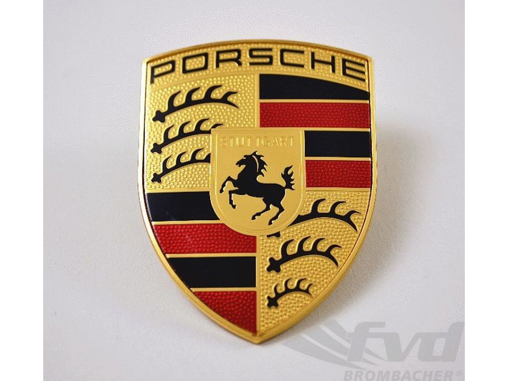 Genuine Porsche Hood Emblem