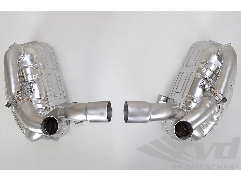 Valved Sport Mufflers, 997 09- Brombacher For Use With OEM Tips