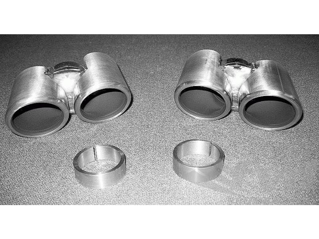 Exhaust Tip Set 997.1 S - Genuine Tips - With Adapter