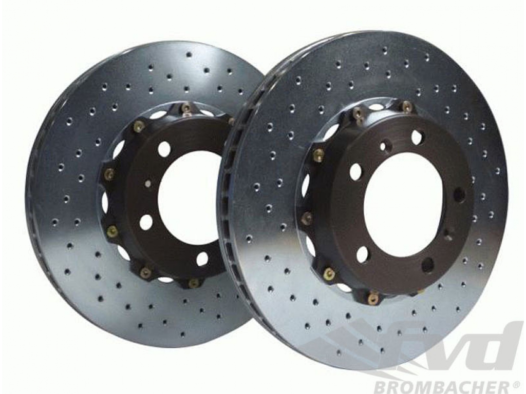 Brembo 2-piece Rotor Upgrade (front) Drilled 330x34mm (13 ) For...