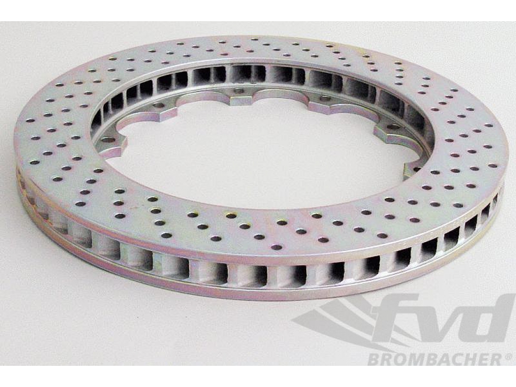 Brake Disc - Right - Brembo - Drilled - 355 X 32 Mm