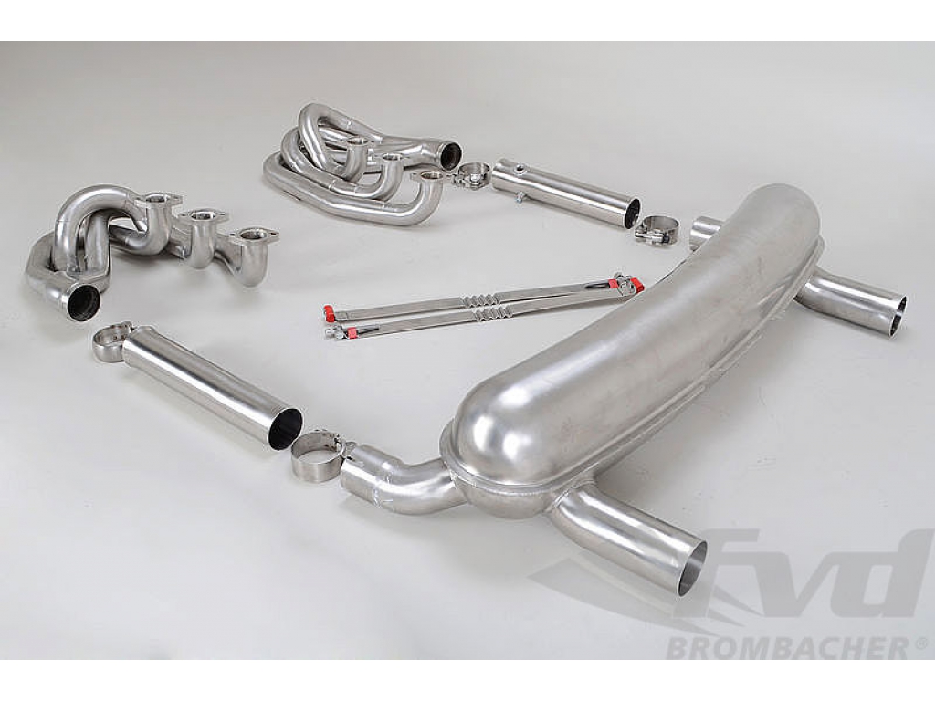Exhaust System Brombacher Race 911 74-89 , Sound Version, Stain...