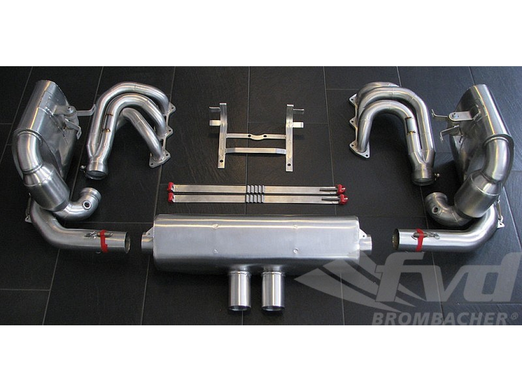 Exhaust System Race 997 Gt3 Cup M&m 100 Cell Cats Stainless Ste...