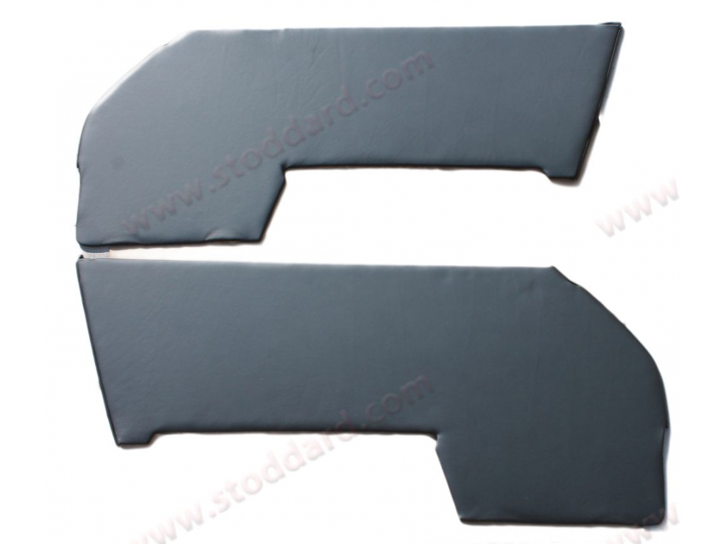 Complete Leather Door Panel Set, Mounted On Precision-cut Board...